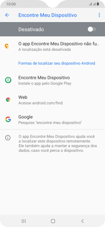 Pressione o indicador para ativar a função. Pressione o indicador para ativar a função.