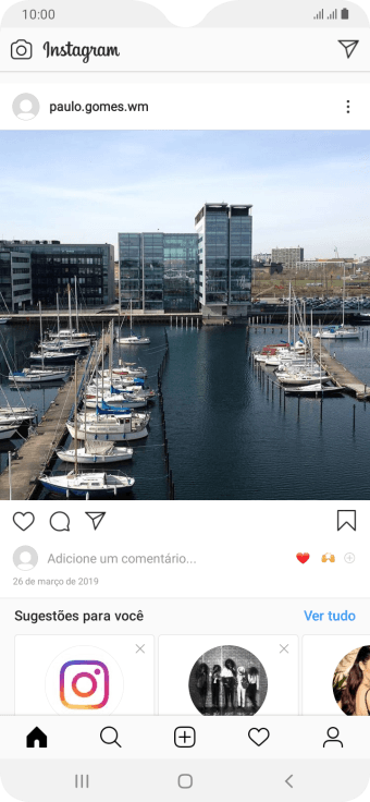 Pressione o post desejado duas vezes para curtir. Pressione o post desejado duas vezes para curtir.