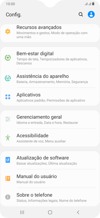 Pressione Gerenciamento geral. Pressione Gerenciamento geral.