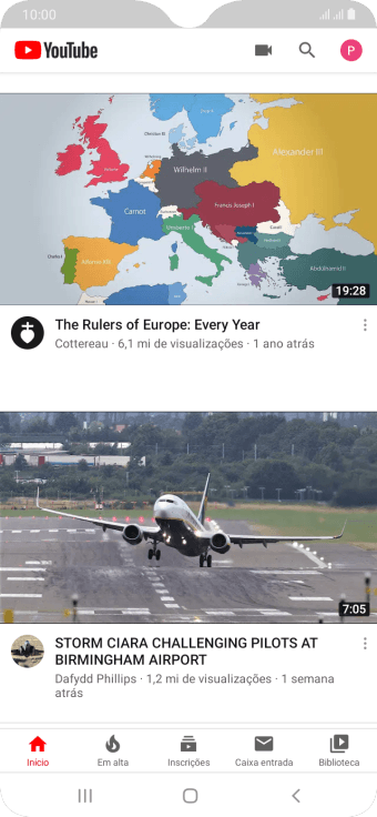 Pressione o ícone de fazer upload. Pressione o ícone de fazer upload.