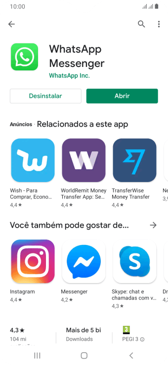 Pressione a tecla de início para voltar à tela inicial. Pressione a tecla de início para voltar à tela inicial.
