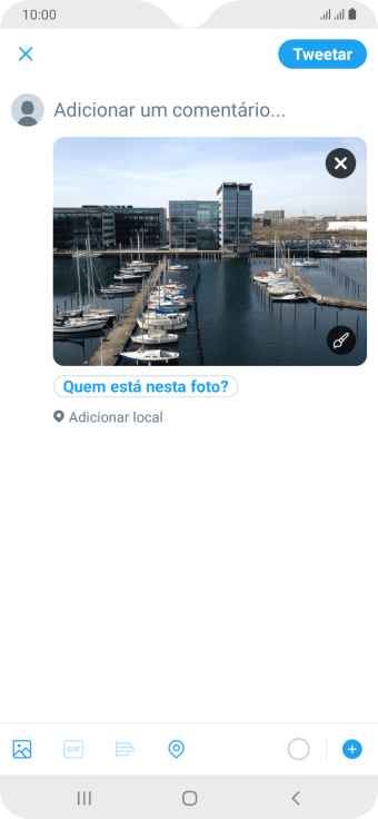 Pressione o campo de escrever, e digite o texto desejado. Pressione o campo de escrever, e digite o texto desejado.