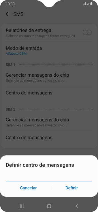 Se você é cliente TIM com DDD 11, 12, 13, 14, 15, 16, 17, 18 ou 19, deve inserir +551181138200 e pressionar Definir. Se você é cliente TIM com DDD 11, 12, 13, 14, 15, 16, 17, 18 ou 19, deve inserir +551181138200 e pressionar Definir.