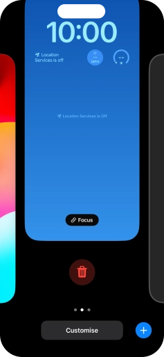 Press the delete icon. Press the delete icon.