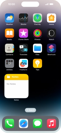 If you're using a Widget Stack: slide up or down on the stack to select the required widget. If you're using a Widget Stack: slide up or down on the stack to select the required widget.