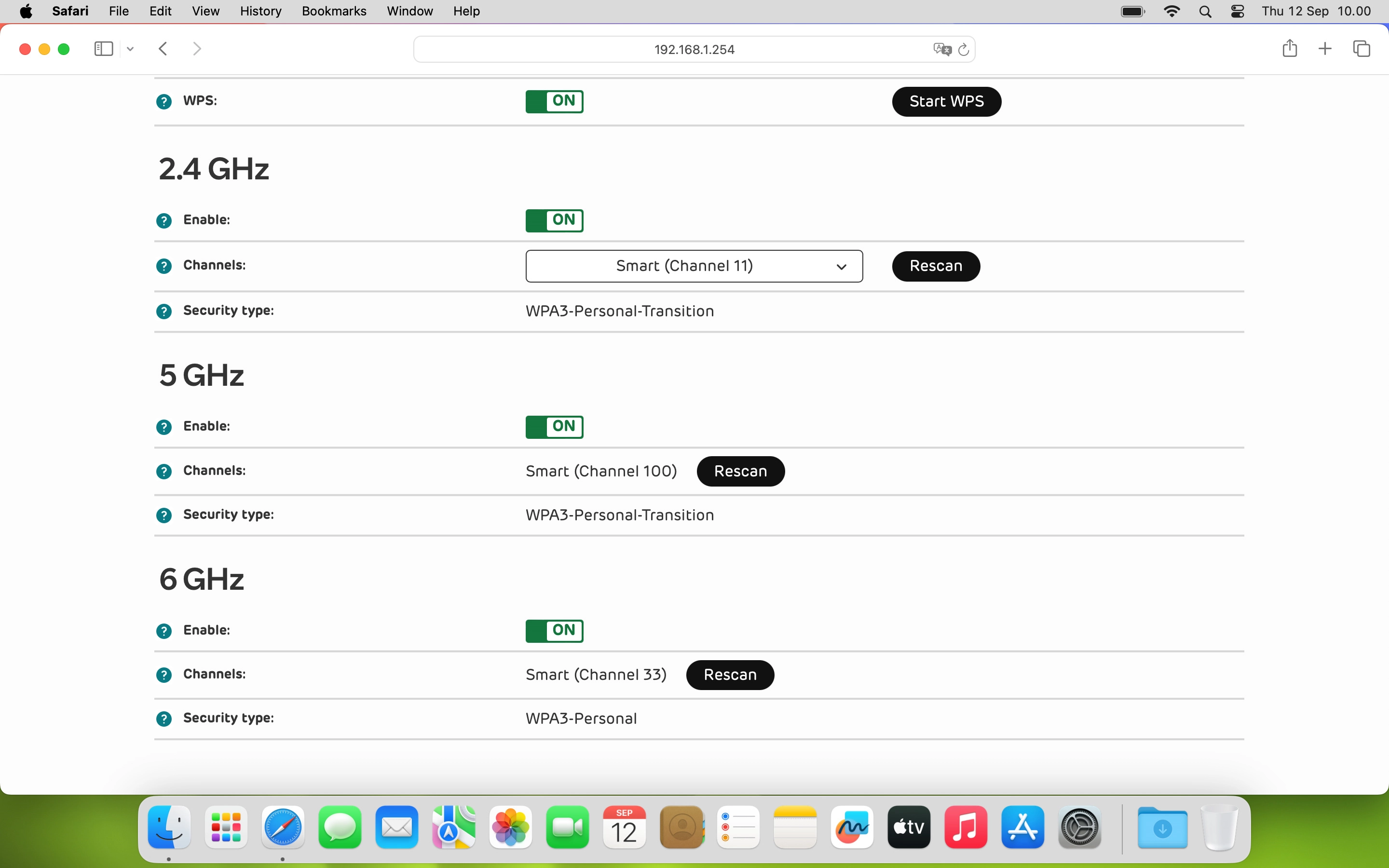 Click Rescan below the required Wi-Fi network and wait a moment while your router scans for the best available channel. Click Rescan below the required Wi-Fi network and wait a moment while your router scans for the best available channel.