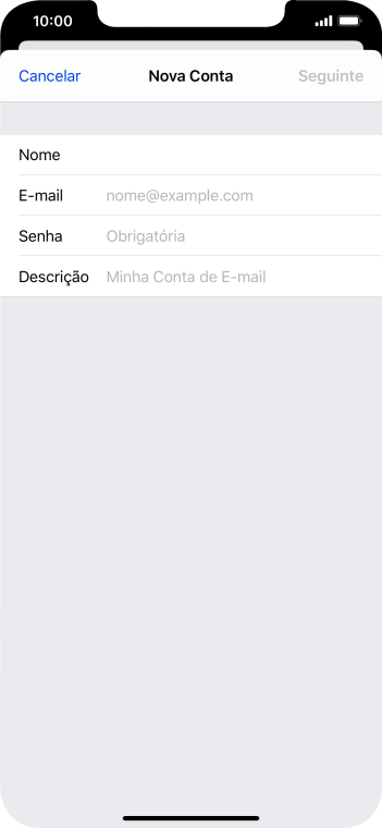 Pressione E-mail, e digite o endereço de e-mail. Pressione E-mail, e digite o endereço de e-mail.