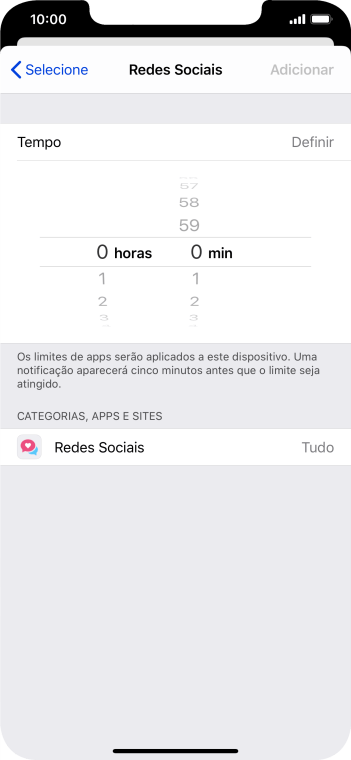 Como configurar o limite desejado para o uso da categoria escolhida. Como configurar o limite desejado para o uso da categoria escolhida.