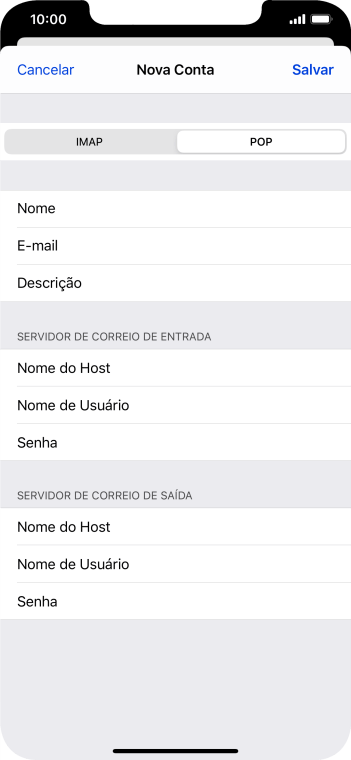Pressione Salvar. Sua conta de e-mail agora está configurada. Se você quiser selecionar configurações adicionais de servidores de entrada e de saída, você deve seguir os seguintes passos. Pressione Salvar. Sua conta de e-mail agora está configurada. Se você quiser selecionar configurações adicionais de servidores de entrada e de saída, você deve seguir os seguintes passos.