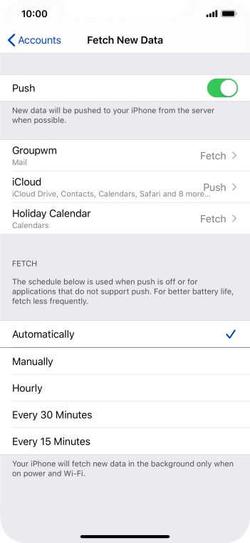 Press the indicator next to Press the indicator next to