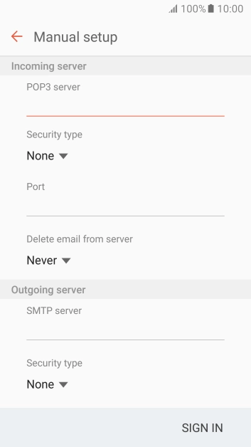 Press the field below Press the field below
