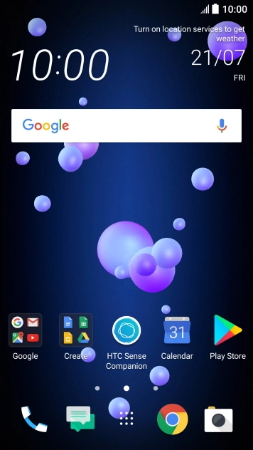 Slide two fingers downwards starting from the top of the screen. Slide two fingers downwards starting from the top of the screen.