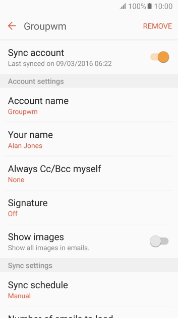 Press Your name and key in your name. Press Your name and key in your name.