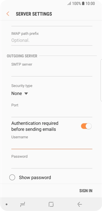 Press the field below Press the field below
