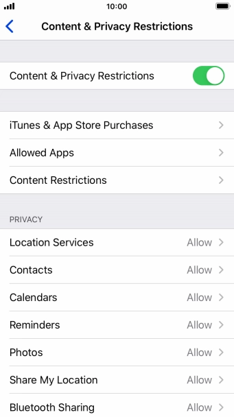 Press arrow left. Press arrow left.