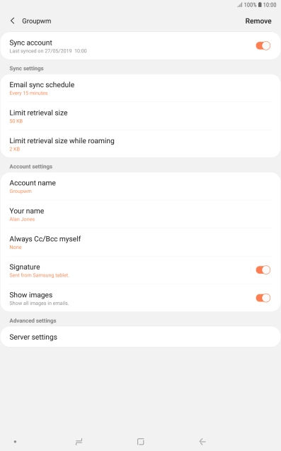 Press the indicator next to Press the indicator next to