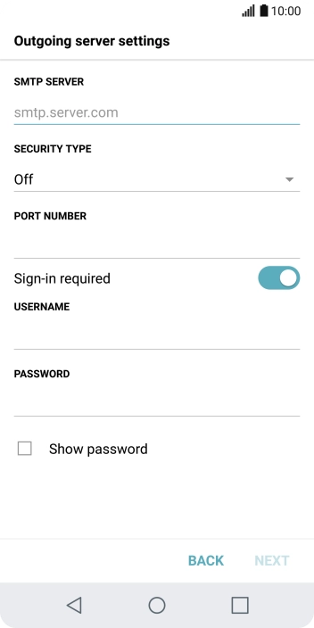Press the field below Press the field below