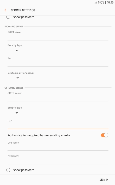 Press the indicator next to Press the indicator next to