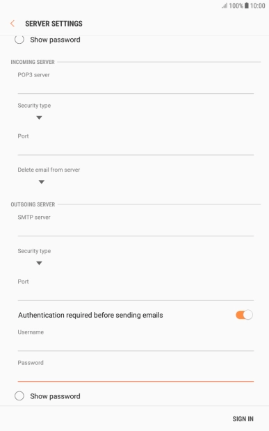 Press SIGN IN. Press SIGN IN.