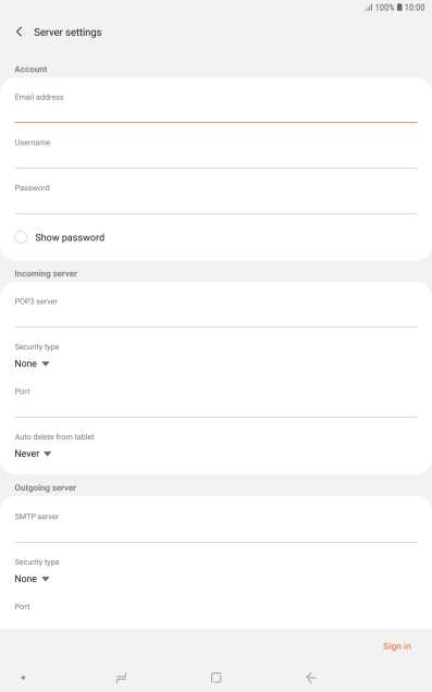 Press the field below Press the field below