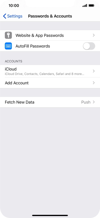 Press Add Account. Press Add Account.