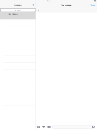 Press the search field and key in the first letters of the recipient's name. Press the search field and key in the first letters of the recipient's name.