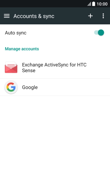 Press the new account icon. Press the new account icon.