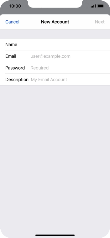 Press Email and key in your email address. Press Email and key in your email address.