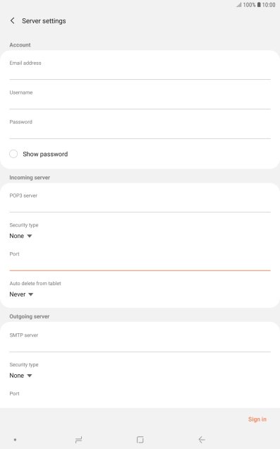Press the drop down list below Press the drop down list below