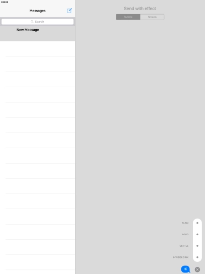 Press Bubble and follow the instructions on the screen to add a speech bubble effect to your iMessage. Press Bubble and follow the instructions on the screen to add a speech bubble effect to your iMessage.
