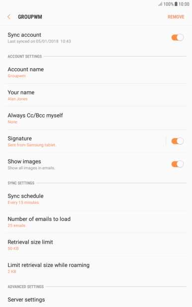 Press Account name. Press Account name.