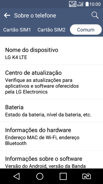 Pressione Centro de atualização. Pressione Centro de atualização.