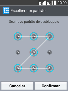 Repita o código do celular selecionado, e pressione Confirmar. Repita o código do celular selecionado, e pressione Confirmar.