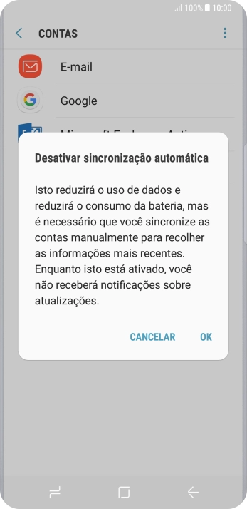 Pressione OK para desativar a função. Pressione OK para desativar a função.
