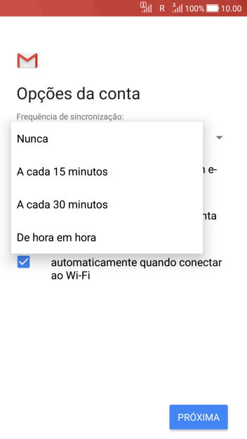 Pressione a configuração desejada. Pressione a configuração desejada.