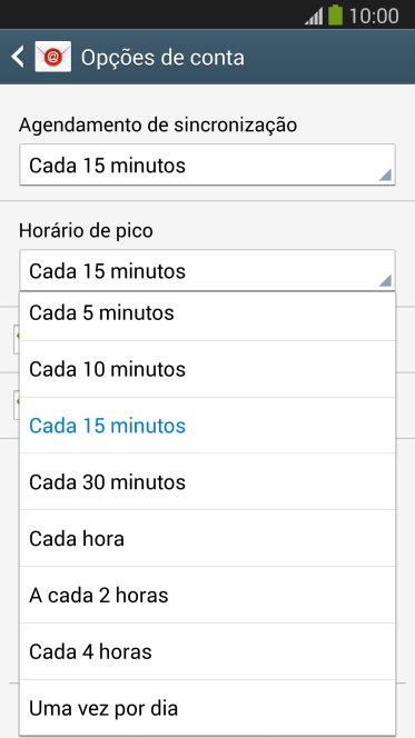 Pressione a configuração desejada. Pressione a configuração desejada.