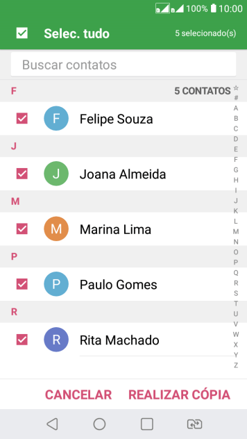 Pressione REALIZAR CÓPIA. Pressione REALIZAR CÓPIA.