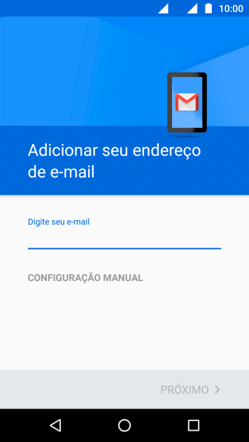 Pressione o campo de escrever, e digite o endereço de e-mail. Pressione o campo de escrever, e digite o endereço de e-mail.