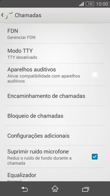 Pressione Configurações adicionais. Pressione Configurações adicionais.