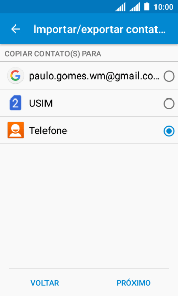 Pressione PRÓXIMO. Pressione PRÓXIMO.