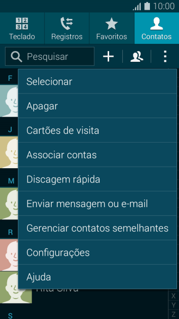 Pressione Configurações. Pressione Configurações.