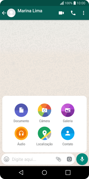 Pressione Galeria, e navegue até a pasta desejada. Pressione Galeria, e navegue até a pasta desejada.