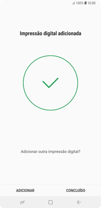 Pressione CONCLUÍDO. Pressione CONCLUÍDO.