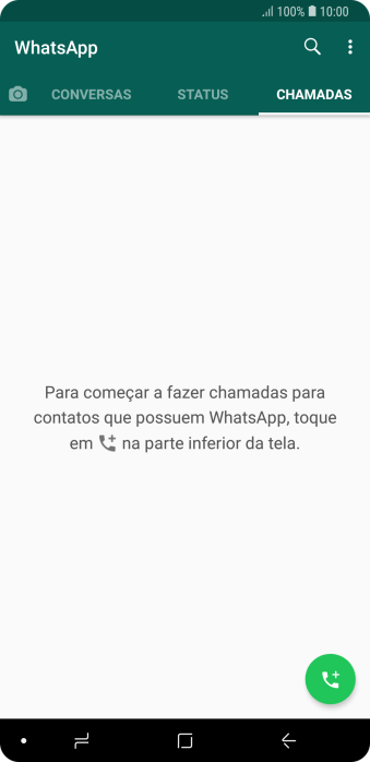 Pressione o ícone de chamada. Pressione o ícone de chamada.