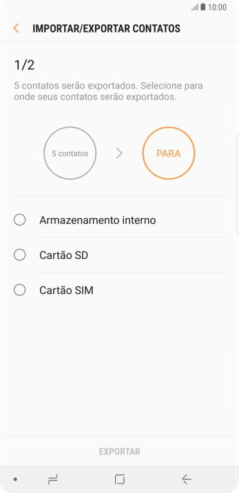 Pressione Cartão SIM. Pressione Cartão SIM.