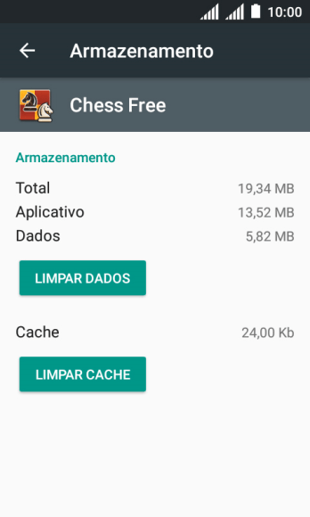 Pressione LIMPAR CACHE. Pressione LIMPAR CACHE.
