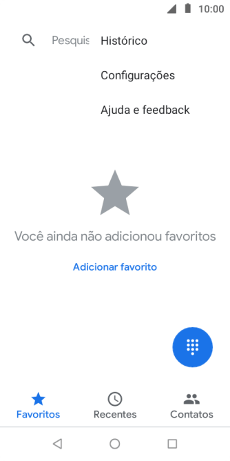 Pressione Configurações. Pressione Configurações.