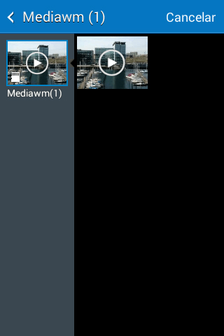 Pressione o vídeo desejado. Pressione o vídeo desejado.