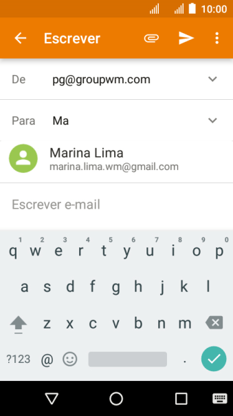 Pressione o contato desejado. Pressione o contato desejado.