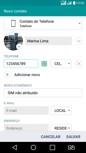 Pressione a lista suspensa ao lado do número de telefone. Pressione a lista suspensa ao lado do número de telefone.